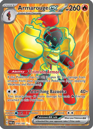 Armarouge ex - 218/182 218 - [SV04 Paradox Rift] Holofoil