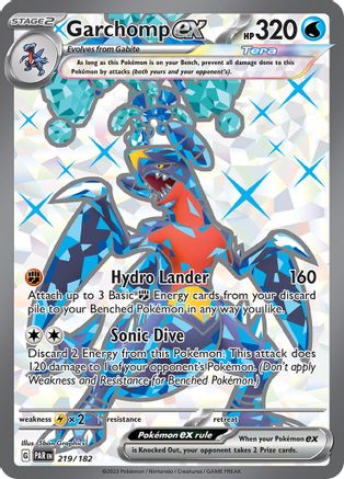 Garchomp ex - 219/182 219 - [SV04 Paradox Rift] Holofoil