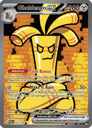 Gholdengo ex - 252/182 252 - [SV04 Paradox Rift] Holofoil
