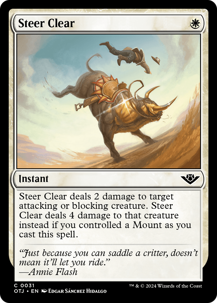 Steer Clear (OTJ-031) [Outlaws of Thunder Junction] Foil