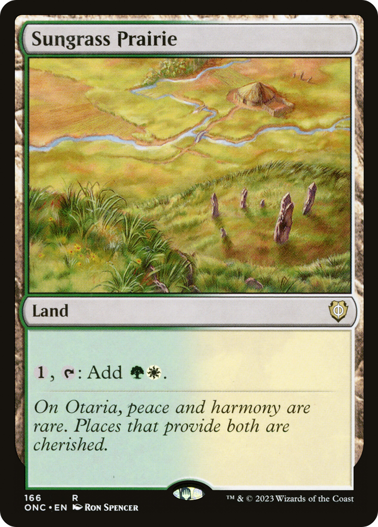 Sungrass Prairie (ONC-166) [Phyrexia: All Will Be One Commander]