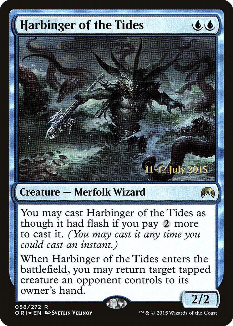 Harbinger of the Tides (PRE-58S) [Magic Origins Promos] Foil