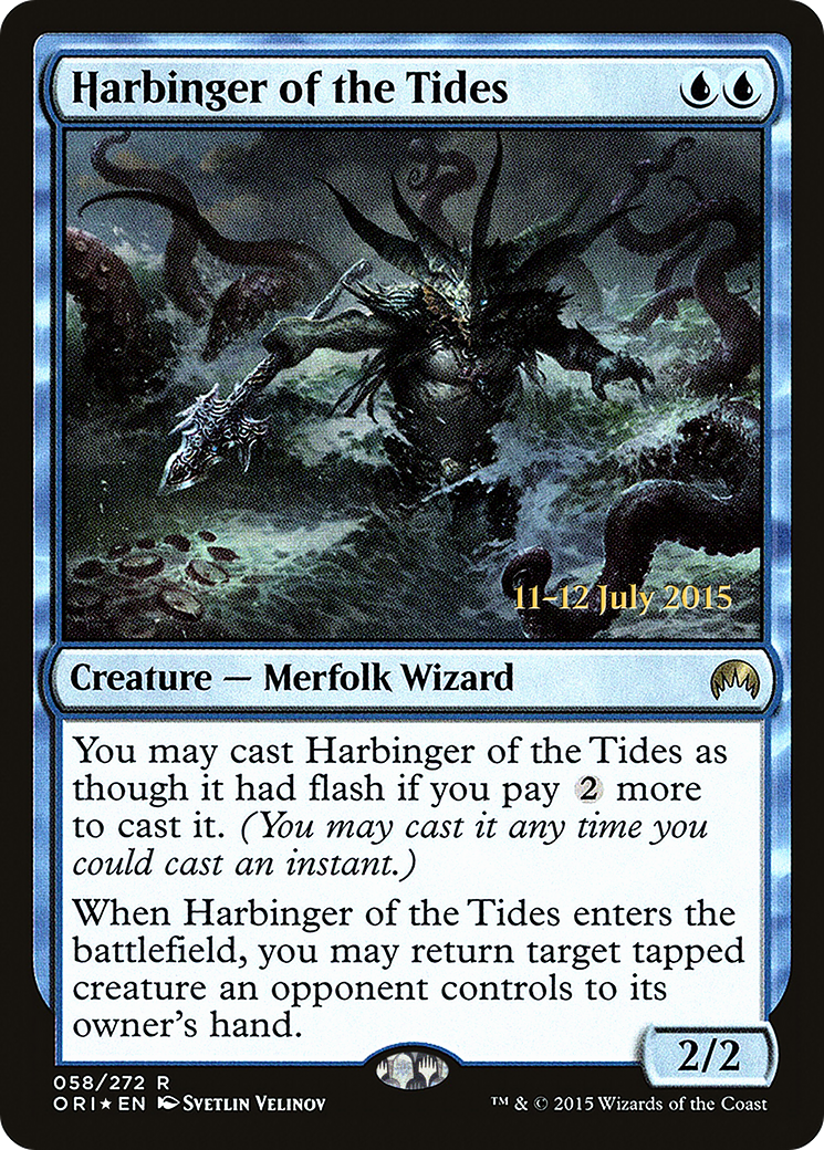 Harbinger of the Tides (PRE-58S) [Magic Origins Promos] Foil