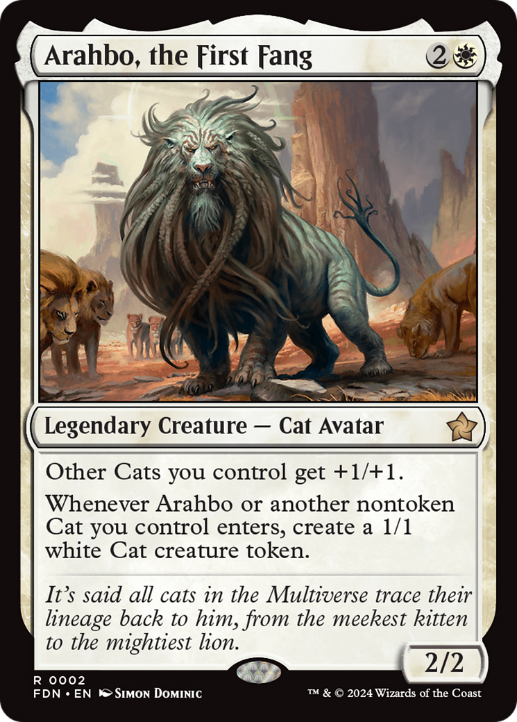Arahbo, the First Fang (FDN-002) [Foundations] Foil