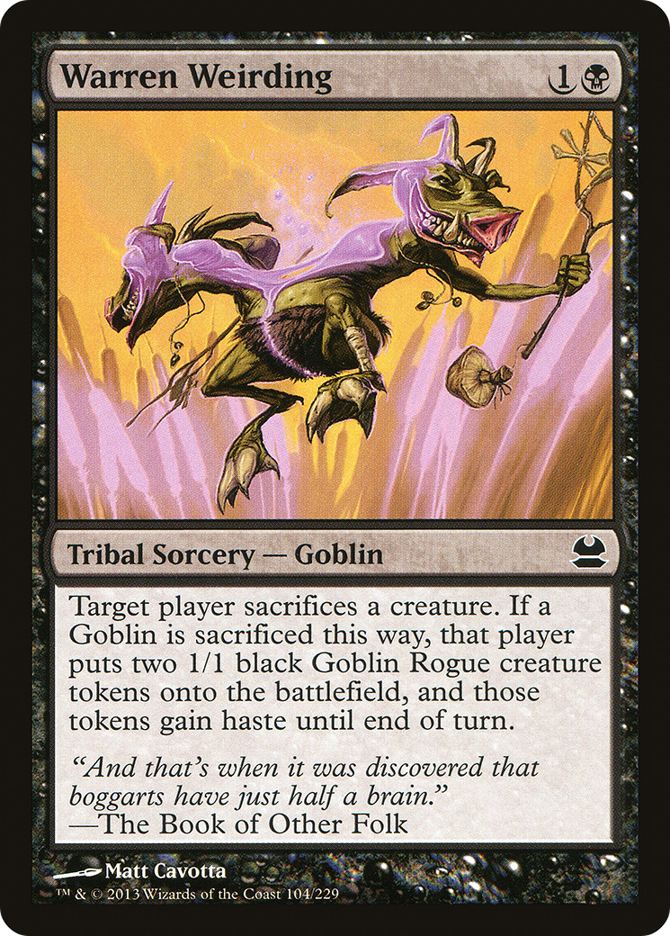 Warren Weirding (MMA-104) [Modern Masters] Foil