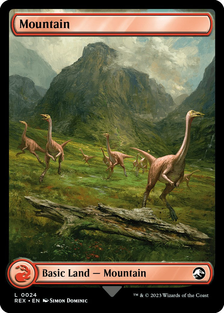 Mountain // Mountain (REX-024) [Jurassic World Collection] Foil