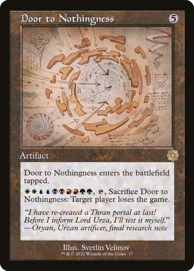 Door to Nothingness (BRR-077) [The Brothers' War Retro Artifacts] Foil