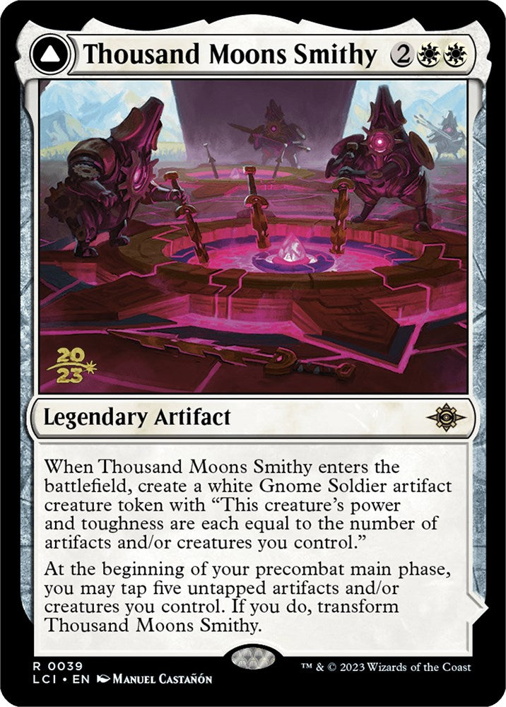 Thousand Moons Smithy // Barracks of the Thousand (PRE-39S) [The Lost Caverns of Ixalan Promos] Foil
