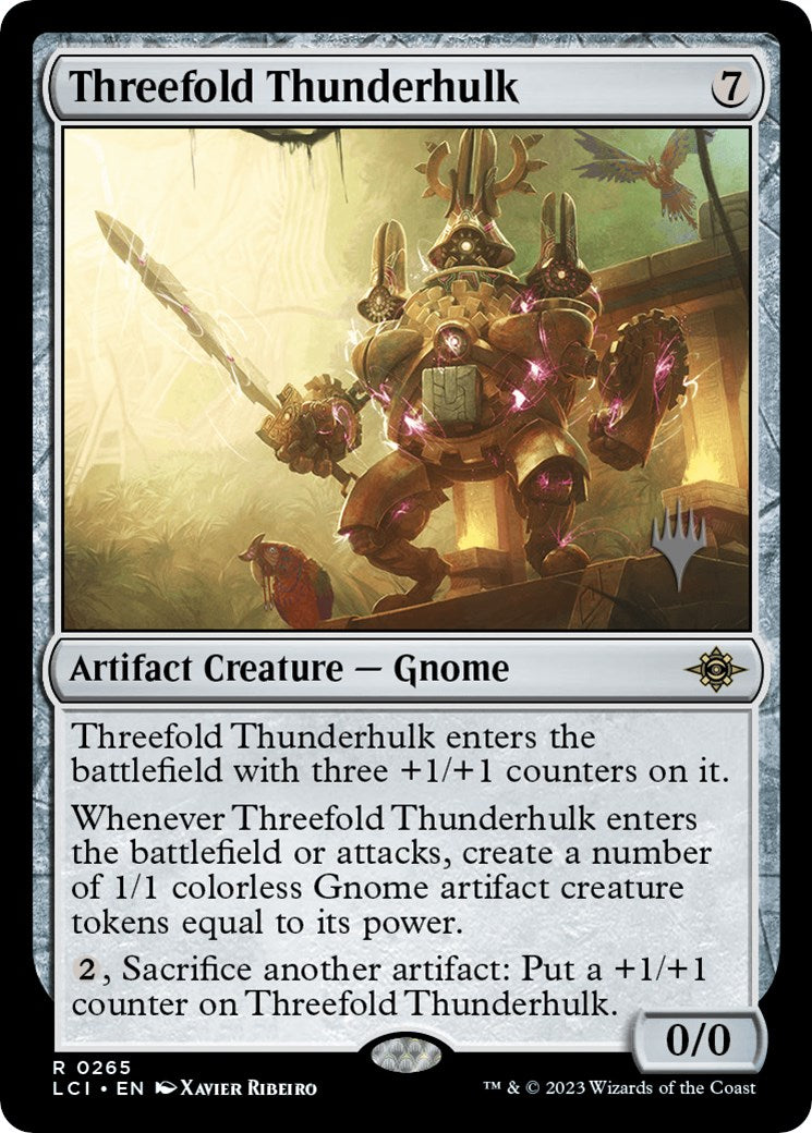 Threefold Thunderhulk (PPLCI-265P) [The Lost Caverns of Ixalan Promos] Foil