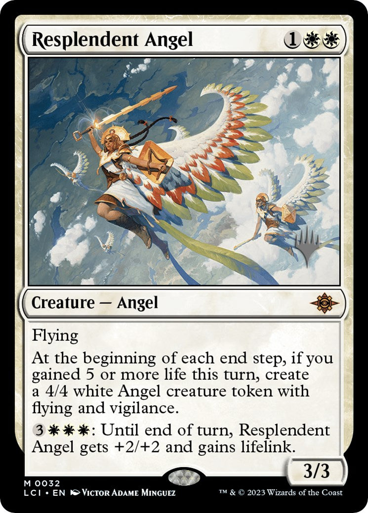 Resplendent Angel (PPLCI-32P) [The Lost Caverns of Ixalan Promos]