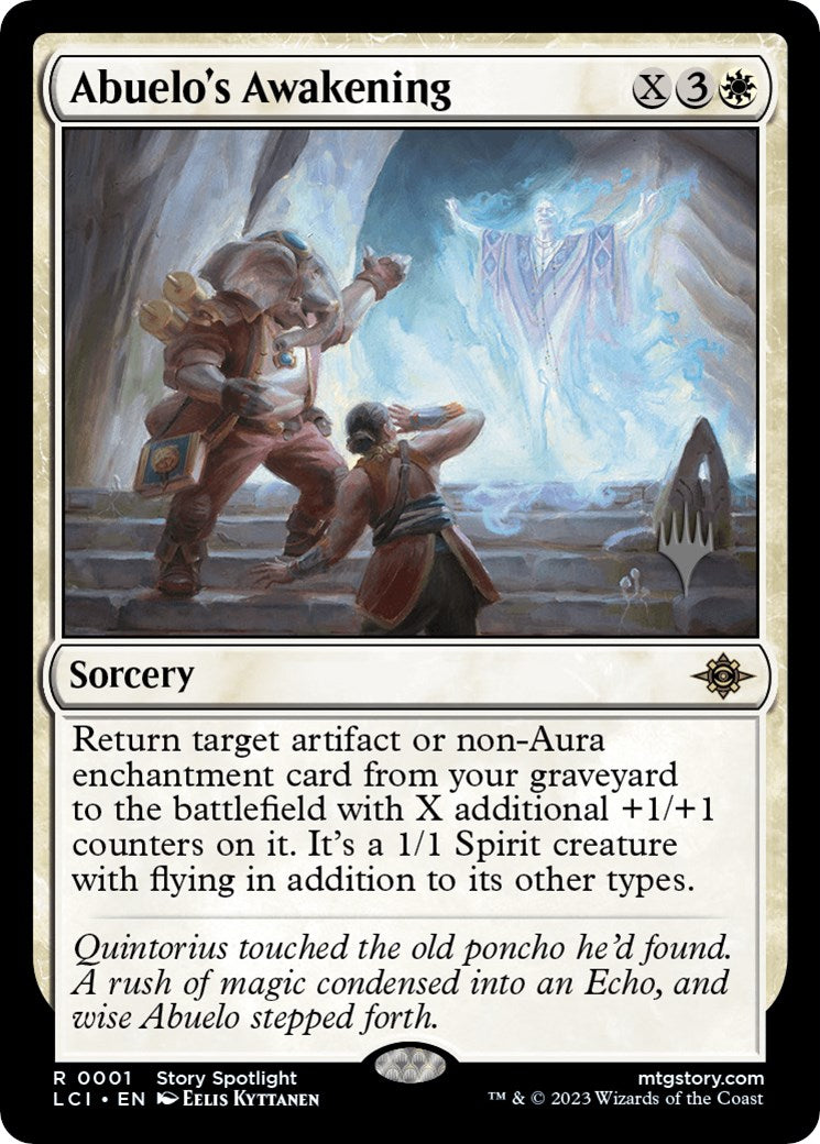 Abuelo's Awakening (PPLCI-01P) [The Lost Caverns of Ixalan Promos] Foil