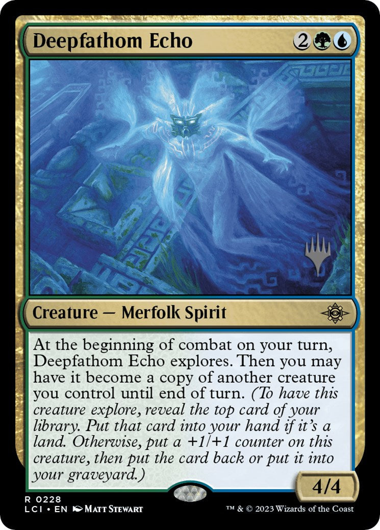 Deepfathom Echo (PPLCI-228P) [The Lost Caverns of Ixalan Promos] Foil
