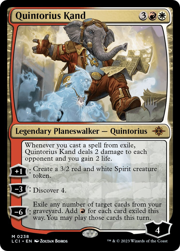 Quintorius Kand (PPLCI-238P) [The Lost Caverns of Ixalan Promos] Foil
