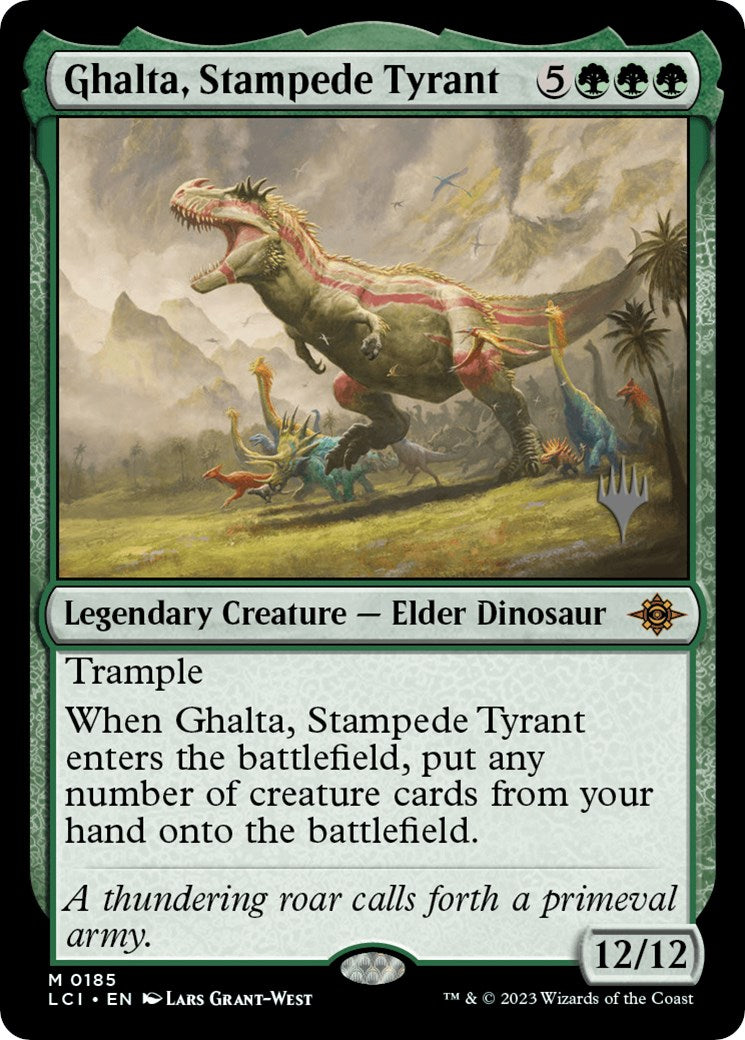Ghalta, Stampede Tyrant (PPLCI-185P) [The Lost Caverns of Ixalan Promos]