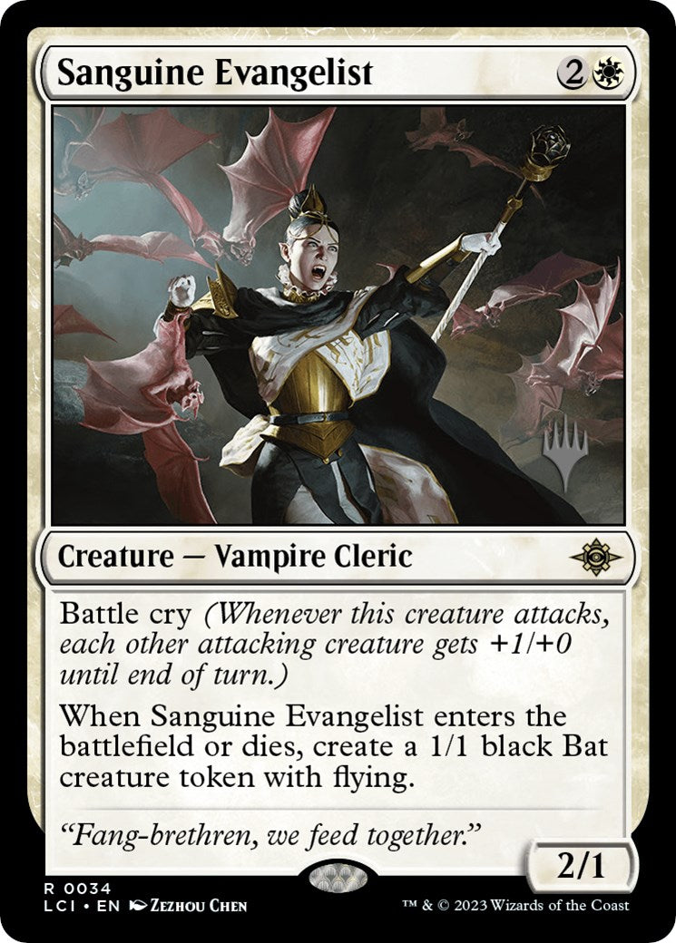 Sanguine Evangelist (PPLCI-34P) [The Lost Caverns of Ixalan Promos]