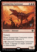 Trumpeting Carnosaur (PPLCI-171P) [The Lost Caverns of Ixalan Promos]