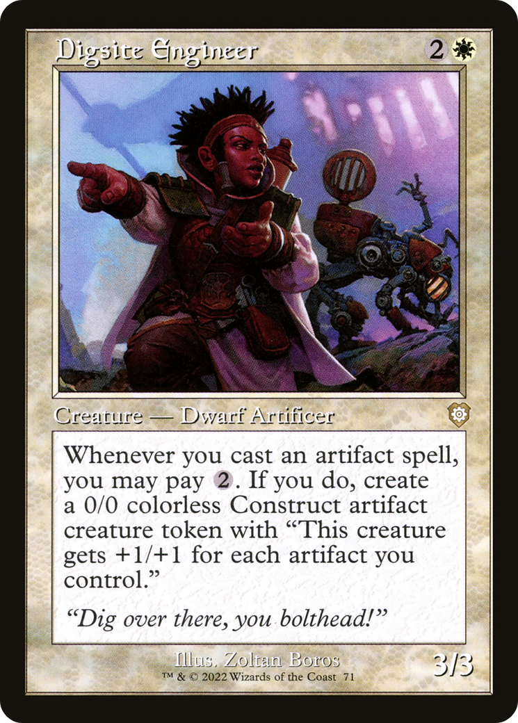 Digsite Engineer (Retro Frame) (BRC-071) [The Brothers' War Commander]