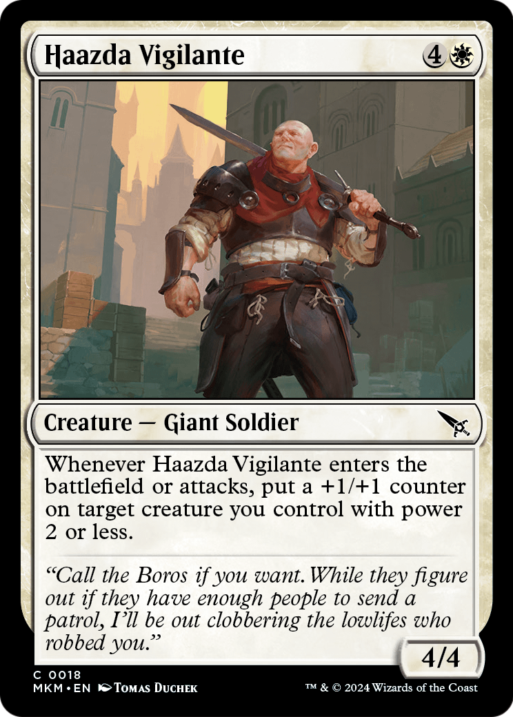 Haazda Vigilante (MKM-018) [Murders at Karlov Manor] Foil