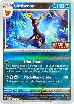 Umbreon (Obsidian Flames Stamped) 130 - [Miscellaneous Cards & Products] Reverse Holofoil