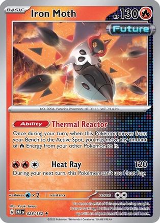 Iron Moth - 028/182 (Cosmos Holo) 28 - [Miscellaneous Cards & Products] Holofoil
