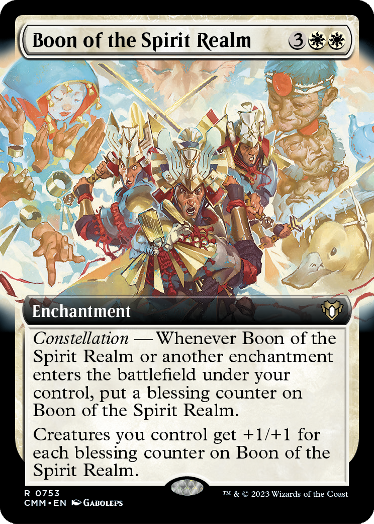 Boon of the Spirit Realm (Extended Art) (CMM-753) [Commander Masters] Foil