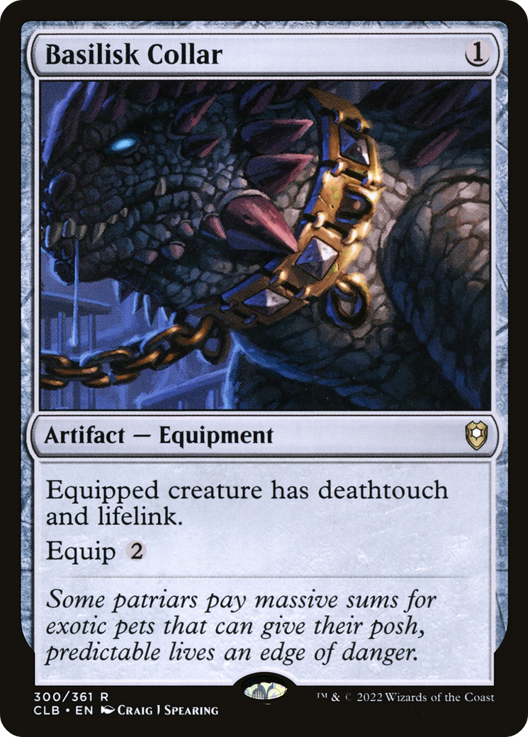 Basilisk Collar (CLB-300) [Commander Legends: Battle for Baldur's Gate] Foil