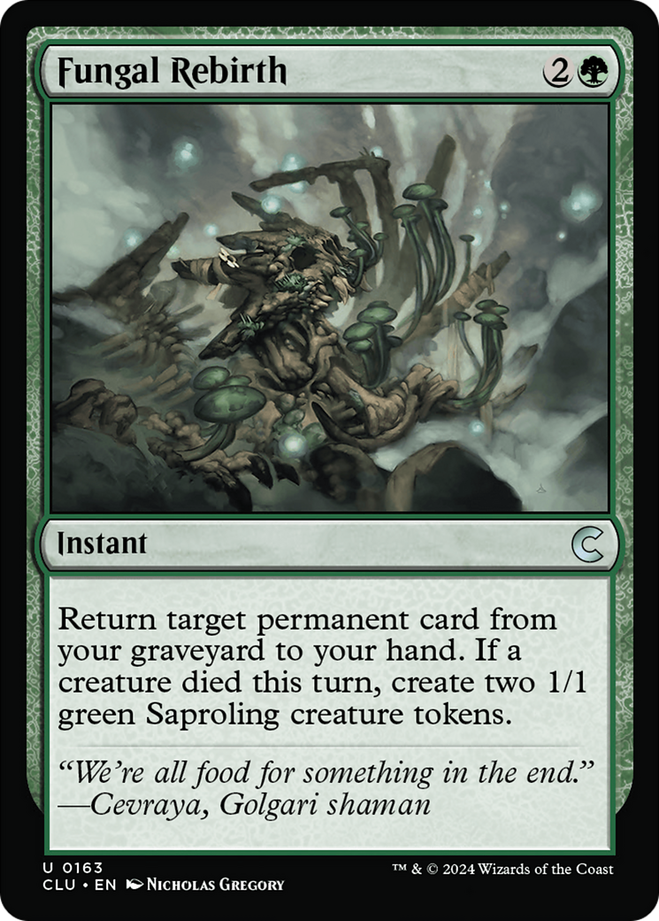Fungal Rebirth (CLU-163) [Ravnica: Clue Edition]