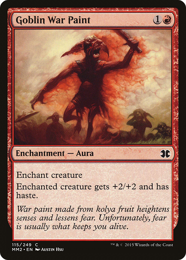 Goblin War Paint (MM2-115) [Modern Masters 2015] Foil