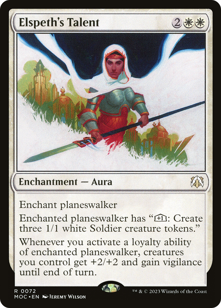 Elspeth's Talent (MOC-072) [March of the Machine Commander] Foil