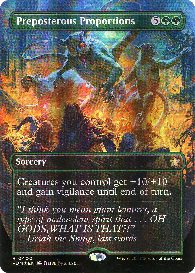 Preposterous Proportions (FDN-400) [Foundations] (Borderless) Foil