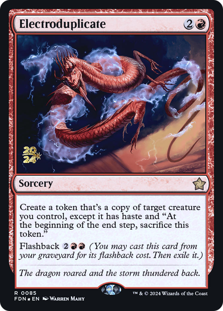 Electroduplicate (PRE-85S) [Foundations Promos] Foil