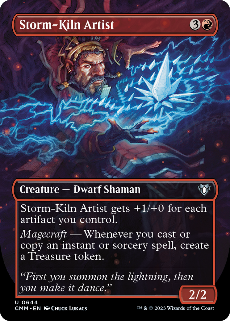 Storm-Kiln Artist (CMM-644) [Commander Masters] (Borderless) Foil