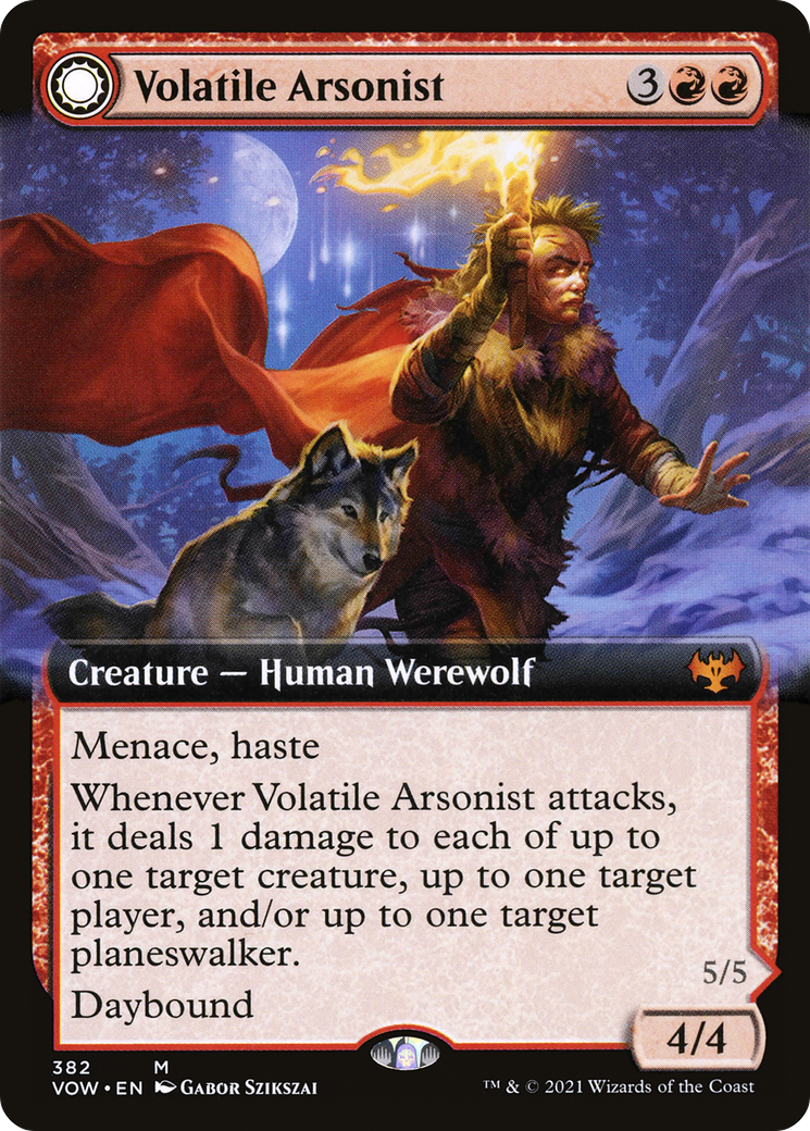 Volatile Arsonist (Extended Art) (VOW-382) [Innistrad: Crimson Vow]