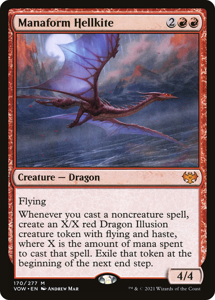 Manaform Hellkite (VOW-170) [Innistrad: Crimson Vow]