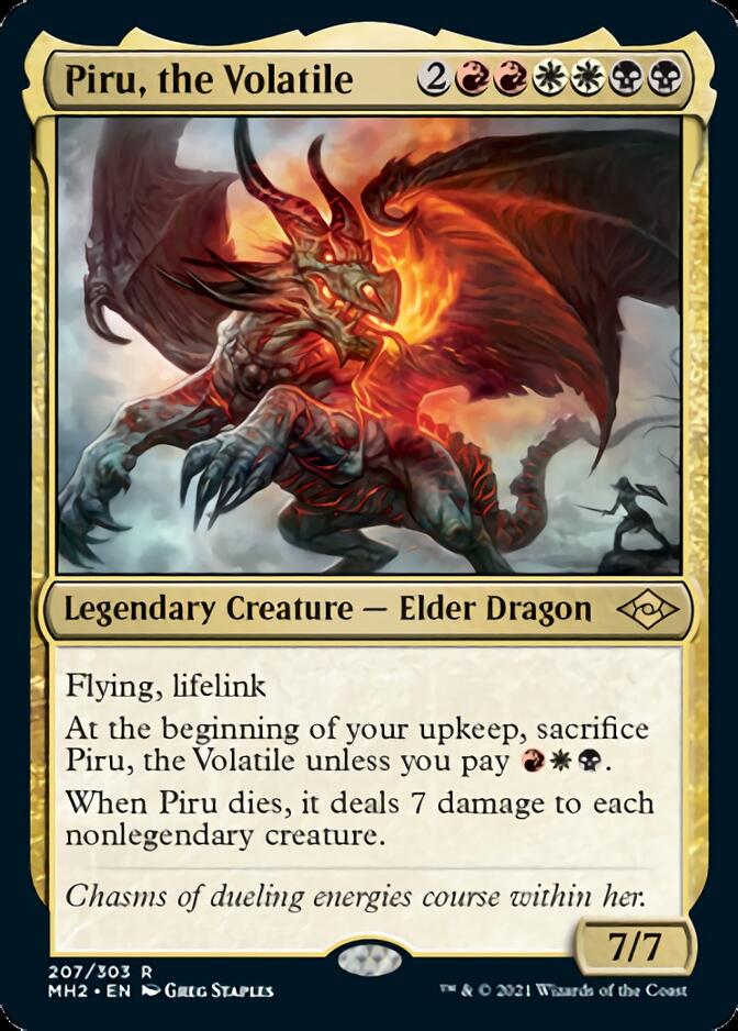Piru, the Volatile (MH2-207) [Modern Horizons 2] Foil
