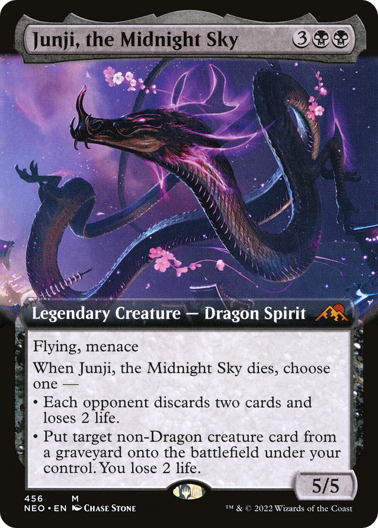 Junji, the Midnight Sky (NEO-456) [Kamigawa: Neon Dynasty]: (Extended Art) Foil