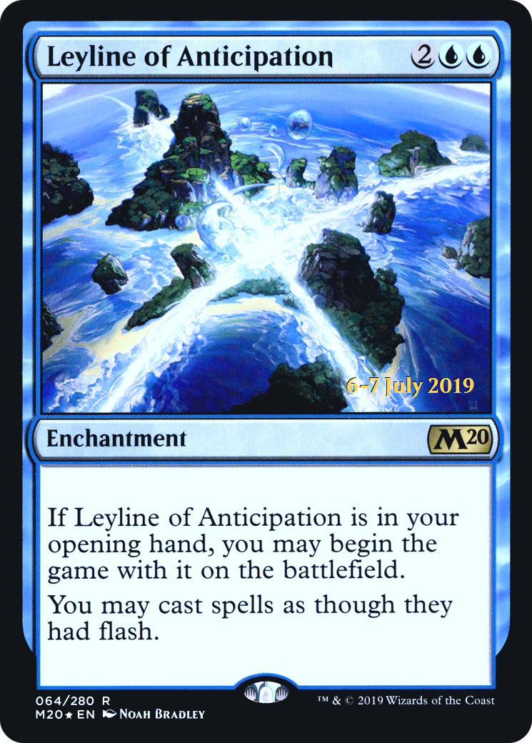 Leyline of Anticipation (PRE-64S) [Core Set 2020 Promos] Foil