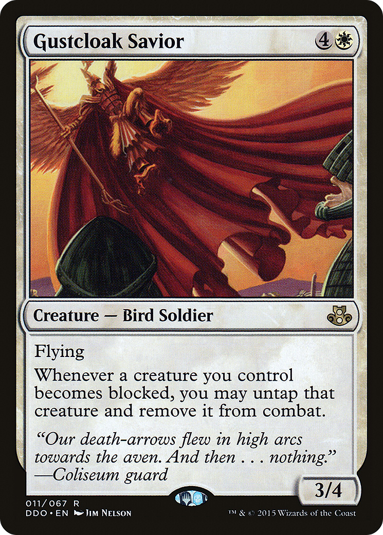 Gustcloak Savior (DDO-011) [Duel Decks: Elspeth vs. Kiora]