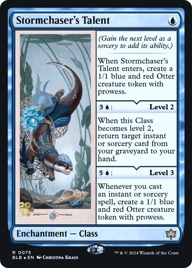 Stormchaser's Talent (PRE-75S) [Bloomburrow Promos] Foil