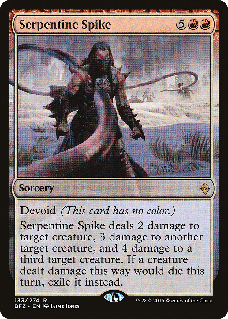 Serpentine Spike (BFZ-133) [Battle for Zendikar]