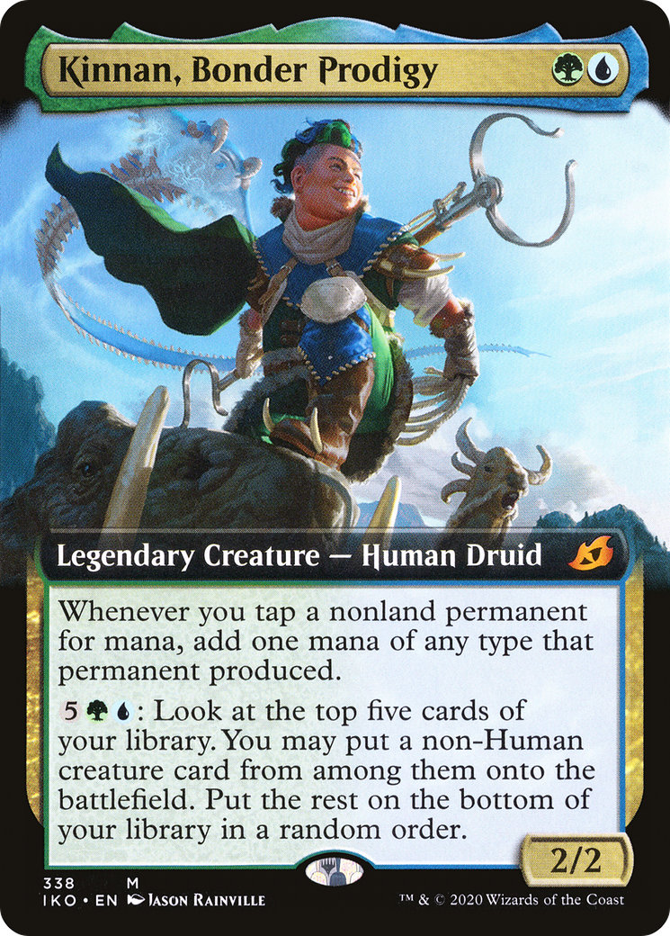 Kinnan, Bonder Prodigy (IKO-338) [Ikoria: Lair of Behemoths]: (Extended Art) Foil