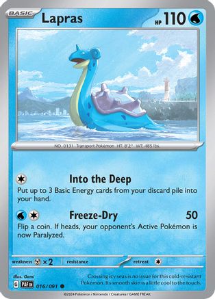 Lapras 16 - [SV Paldean Fates] Reverse Holofoil