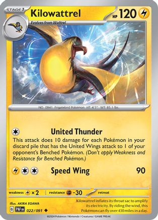 Kilowattrel - 022/091 22 - [SV Paldean Fates]