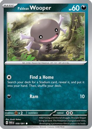 Paldean Wooper - 058/091 58 - [SV Paldean Fates]