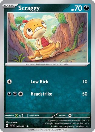 Scraggy 60 - [SV Paldean Fates] Reverse Holofoil