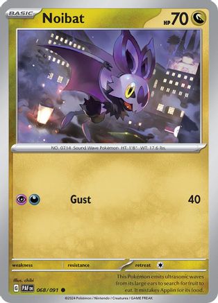 Noibat - 068/091 68 - [SV Paldean Fates] Reverse Holofoil
