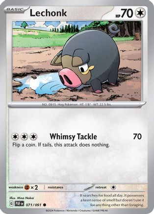 Lechonk - 071/091 71 - [SV Paldean Fates]