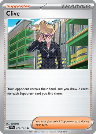 Clive - 078/091 78 - [SV Paldean Fates] Reverse Holofoil