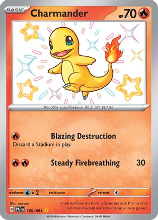 Charmander - 109/091 109 - [SV Paldean Fates] Holofoil