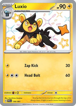 Luxio 136 - [SV Paldean Fates] Holofoil